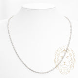 Chaîne - Argent rhodié barrel 3mm - CHS639