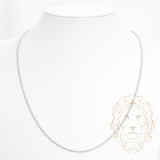 Chaîne - Argent rhodié perles mooncut 1.9mm - CHS640