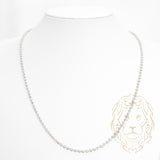 Chaîne - Argent rhodié perles mooncut 2.95mm - CHS641