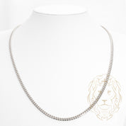 Chaîne - Argent rhodié cuban link 4mm - CHS643