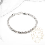 Bracelet - Argent rhodié torsade 4.8mm - BRS542