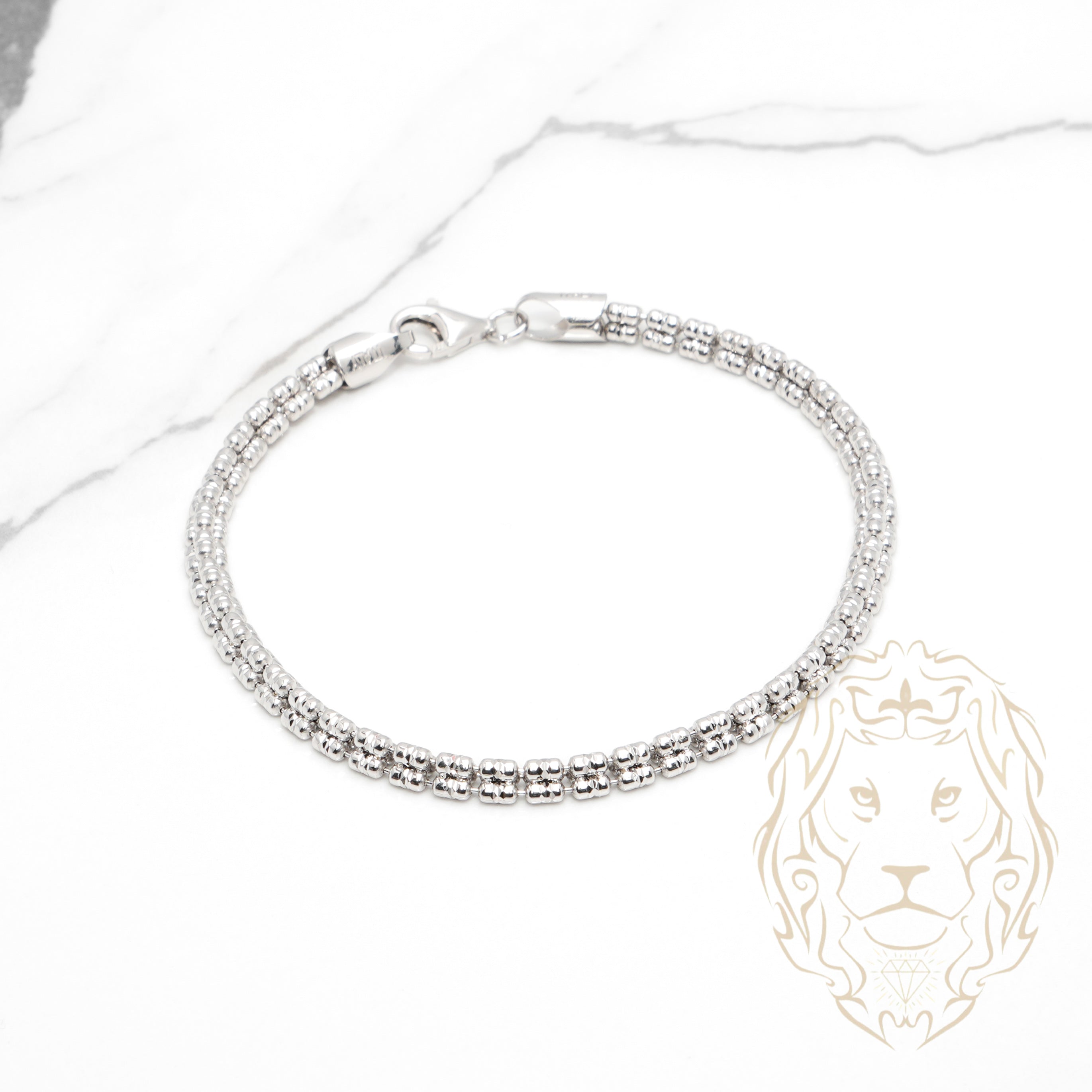 Bracelet - Argent rhodié ice 3.9mm - BRS546