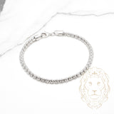 Bracelet - Argent rhodié ice 3.9mm - BRS546