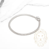 Bracelet - Argent rhodié cuban link 4.2mm - BRS547
