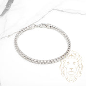 Bracelet - Argent rhodié franco rond 3.8mm - BRS549