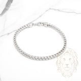 Bracelet - Argent rhodié franco rond 3.8mm - BRS549