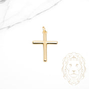 Pendentif - Or 10K jaune croix - PEG1154