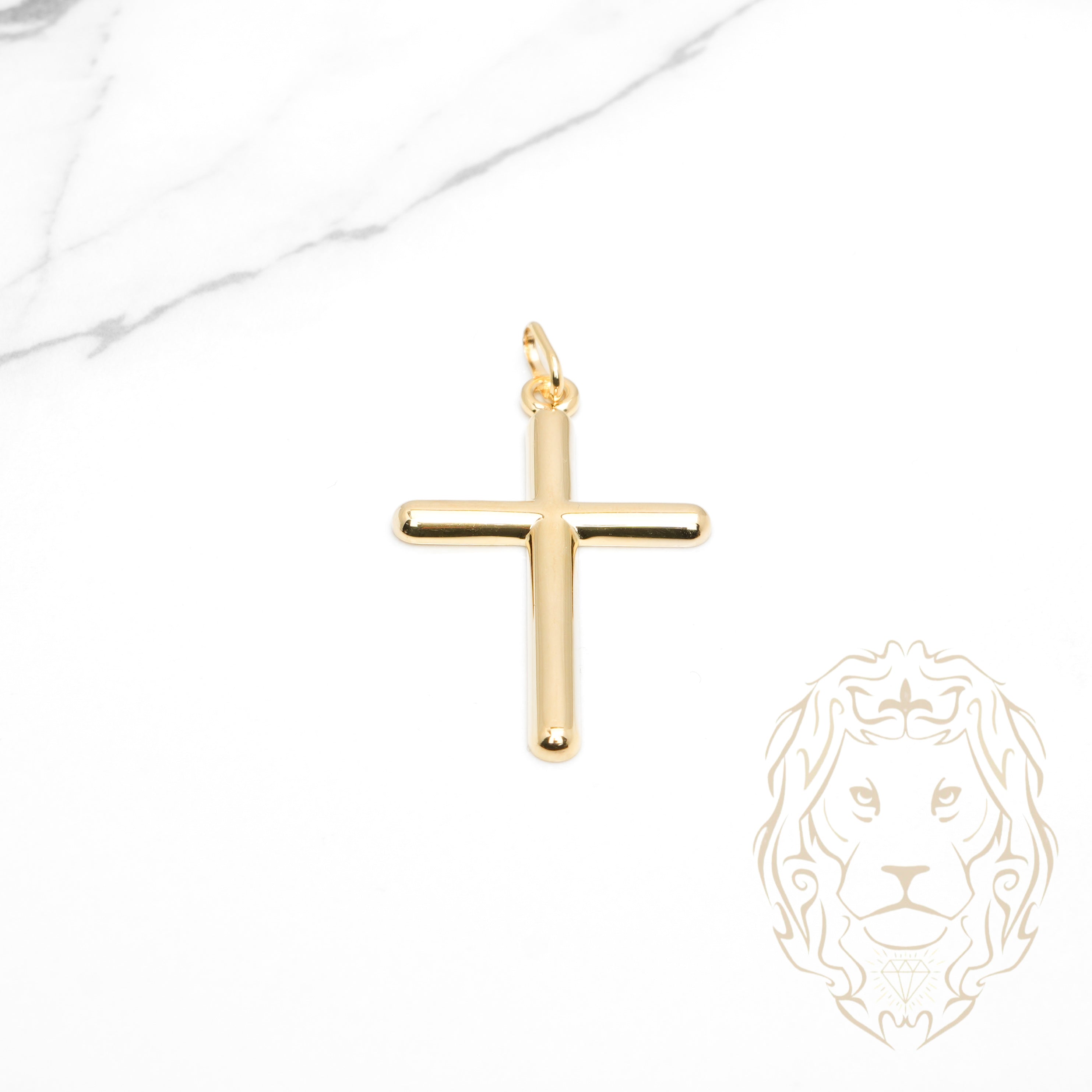 Pendentif - Or 10K jaune croix - PEG1154