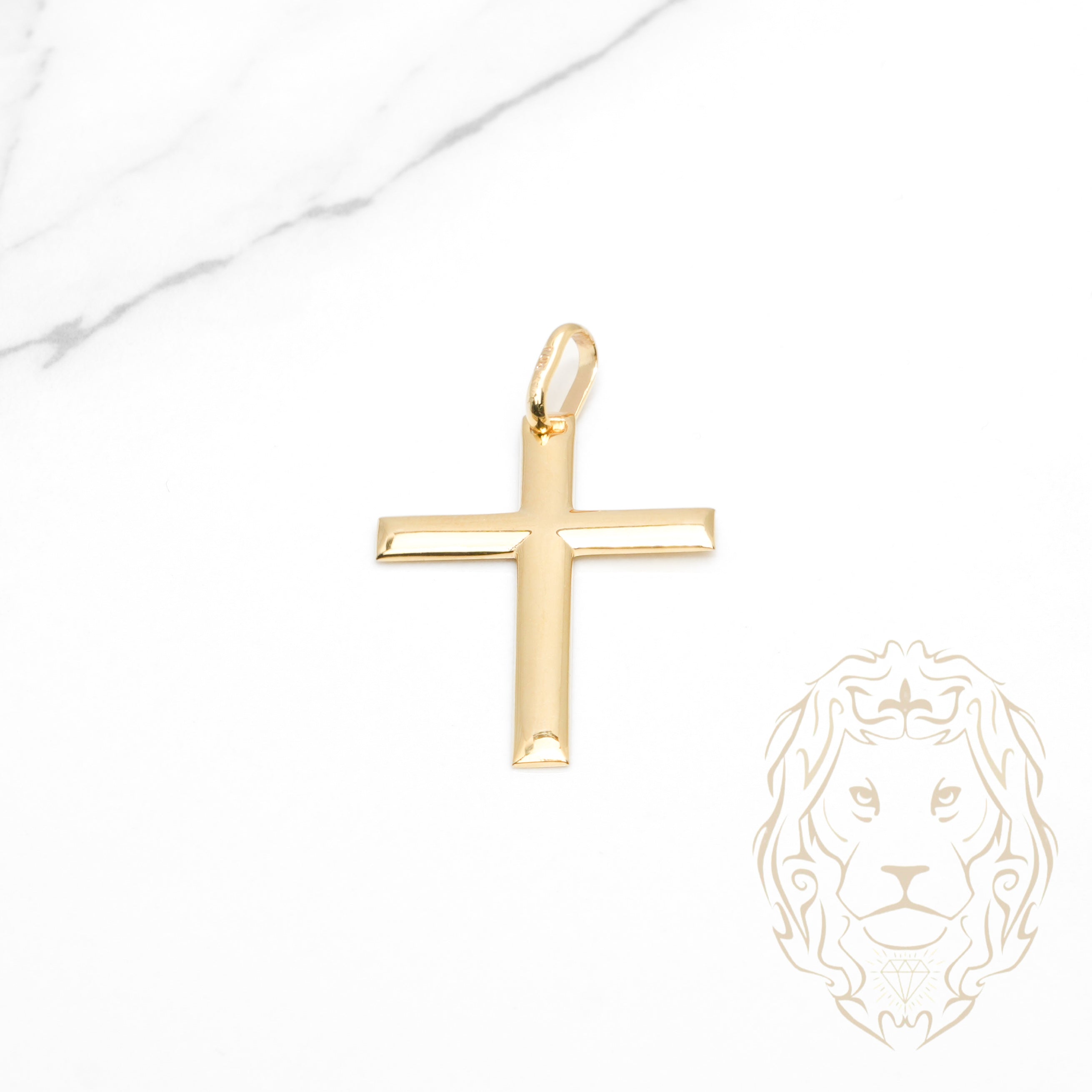 Pendentif - Or 10K jaune croix - PEG1156