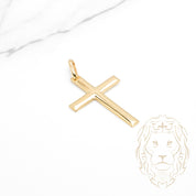 Pendentif - Or 10K jaune croix - PEG1156