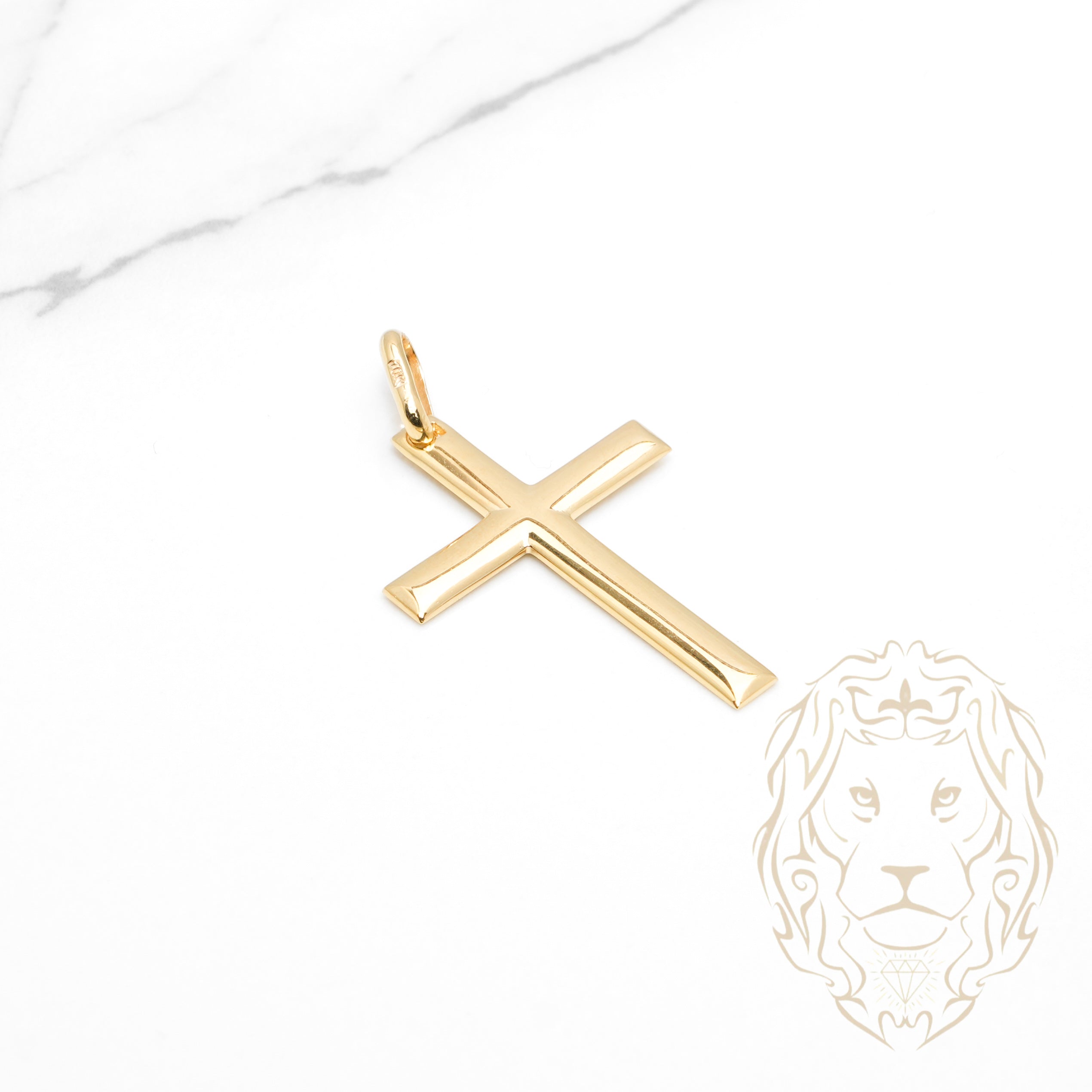 Pendentif - Or 10K jaune croix - PEG1156