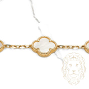 Bracelet - Or 10K jaune trèfles en nacre 14.5mm - BRG862
