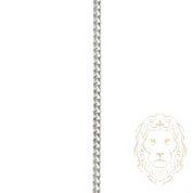 Chaîne - Argent rhodié curb 2.4mm - CHS632