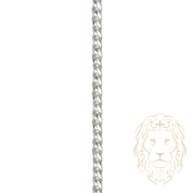 Chaîne - Argent rhodié curb 3mm - CHS633