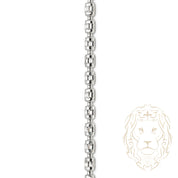 Chaîne - Argent rhodié barrel 3mm - CHS639