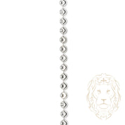 Chaîne - Argent rhodié perles mooncut 2.95mm - CHS641