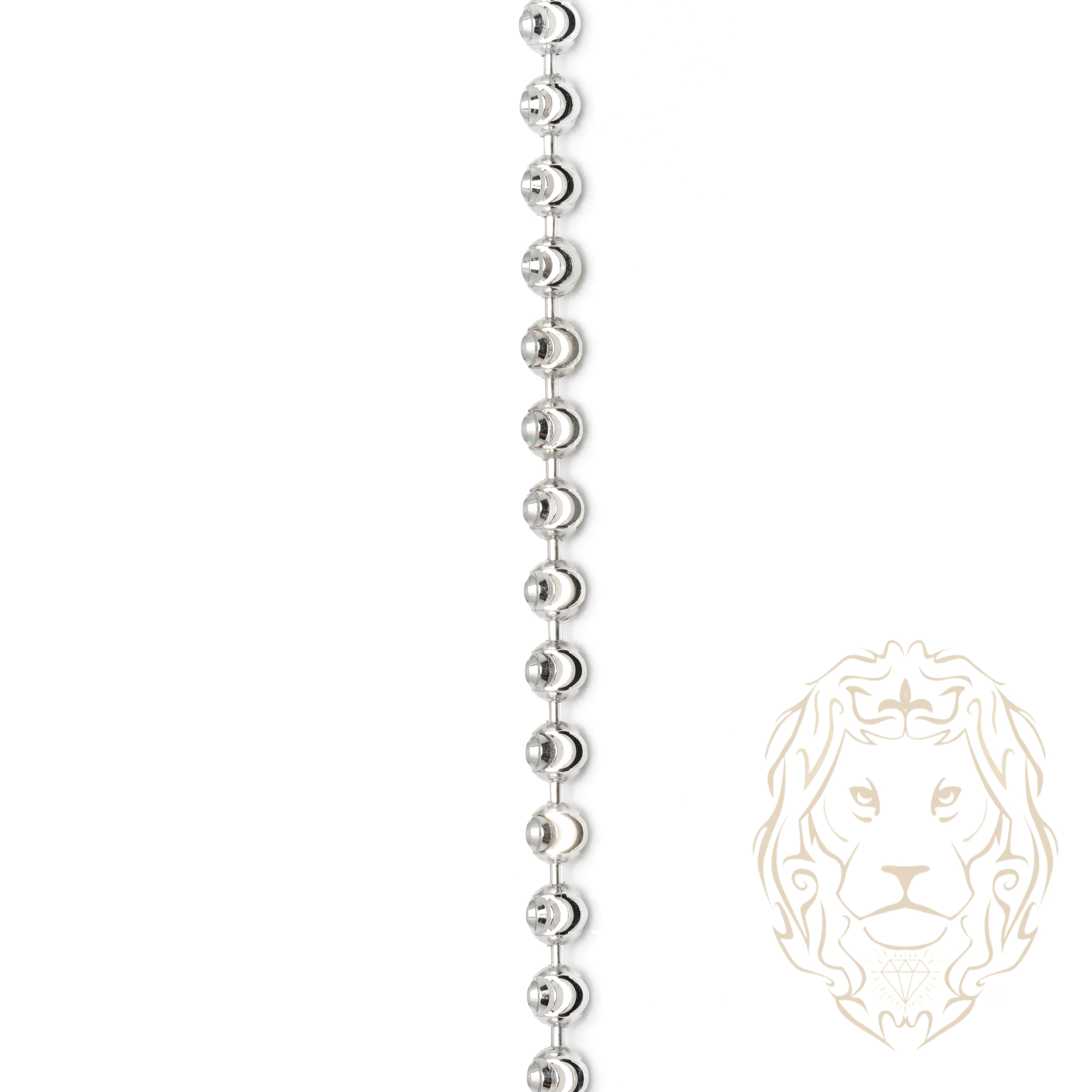 Chaîne - Argent rhodié perles mooncut 2.95mm - CHS641