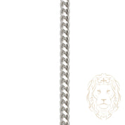 Chaîne - Argent rhodié cuban link 4mm - CHS643