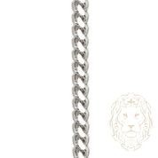 Chaîne - Argent rhodié cuban link 6.8mm - CHS645