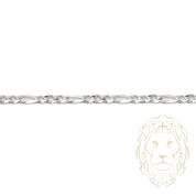 Bracelet - Argent rhodié figaro 2.25mm - BRS537