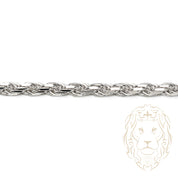 Bracelet - Argent rhodié torsade 3.8mm - BRS541
