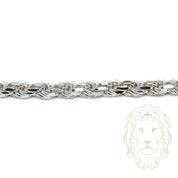 Bracelet - Argent rhodié torsade 4.8mm - BRS542