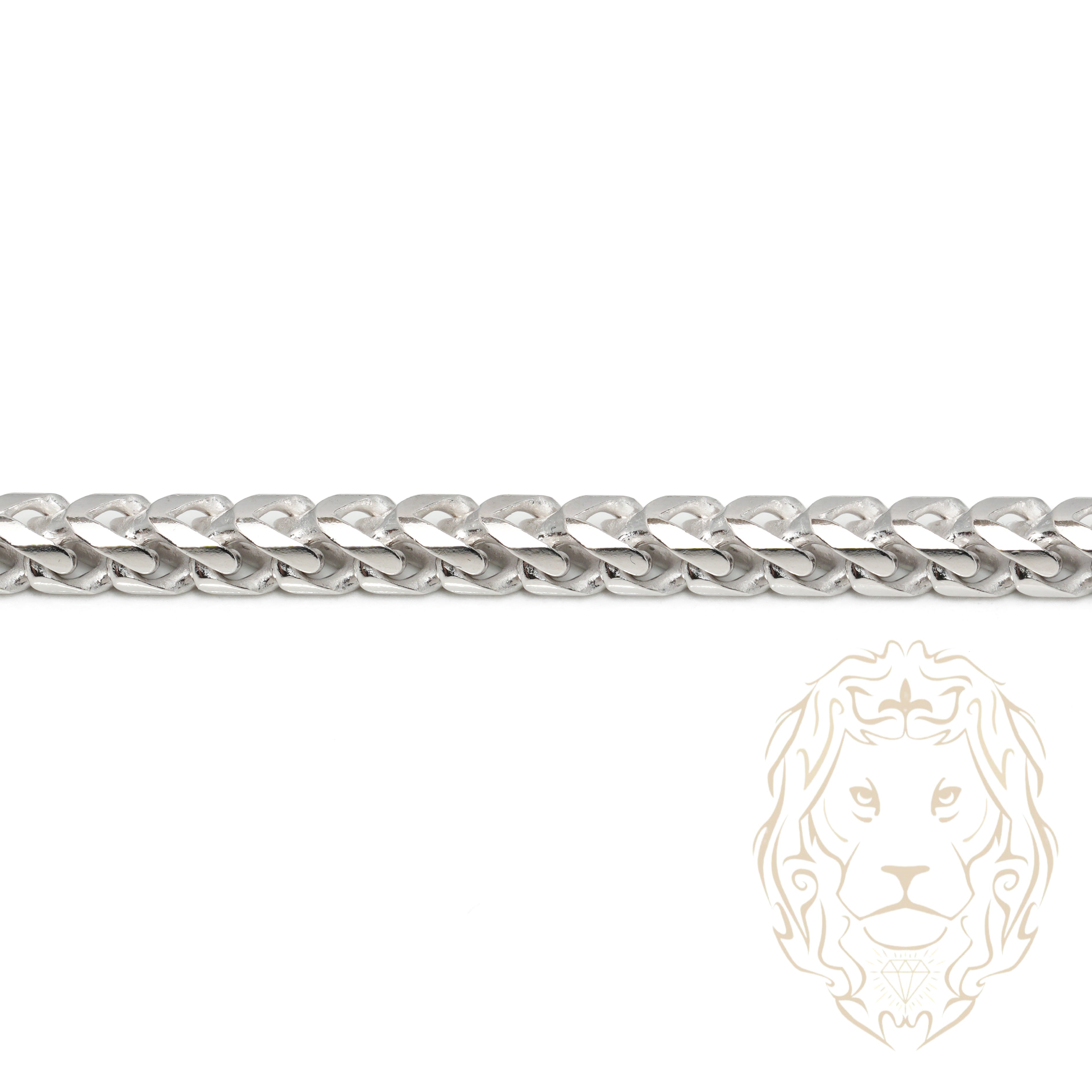 Bracelet - Argent rhodié franco rond 3.8mm - BRS549