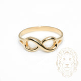 Bague - Or 10K jaune infini - RIG1069