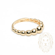 Bague - Or 10K jaune perlée - RIG1071
