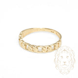 Ring - 10K yellow gold curb link - RIG1078