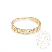 Ring - 10K yellow gold curb link - RIG1078