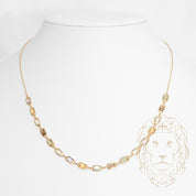 Collier - Or 14K jaune pierres multicolores serties clos 4.3mm - CHG1165