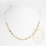 Collier - Or 14K jaune pierres multicolores serties clos 4.3mm - CHG1165