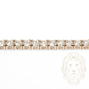 Bracelet - Or 14K jaune tennis diamants lab VVS 6.50TCW coupe rond brillant 3.5mm - BRGL033