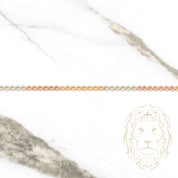 Bracelet - Or 10K tricolor janue, blanc & rose curb modernes coupe diamant - BRG492