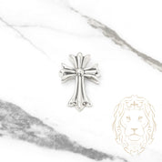 Pendant - Silver cross fleur de lys small - PES237
