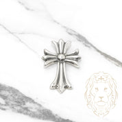 Pendant - Silver cross medium fleur-de-lys - PES238