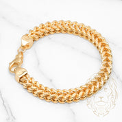 Bracelet - 10K Yellow Gold Franco 8.5mm - BRG495