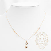 Collier - Or 18K jaune coeurs - CHG1214