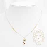 Collier - Or 18K jaune coeurs - CHG1214