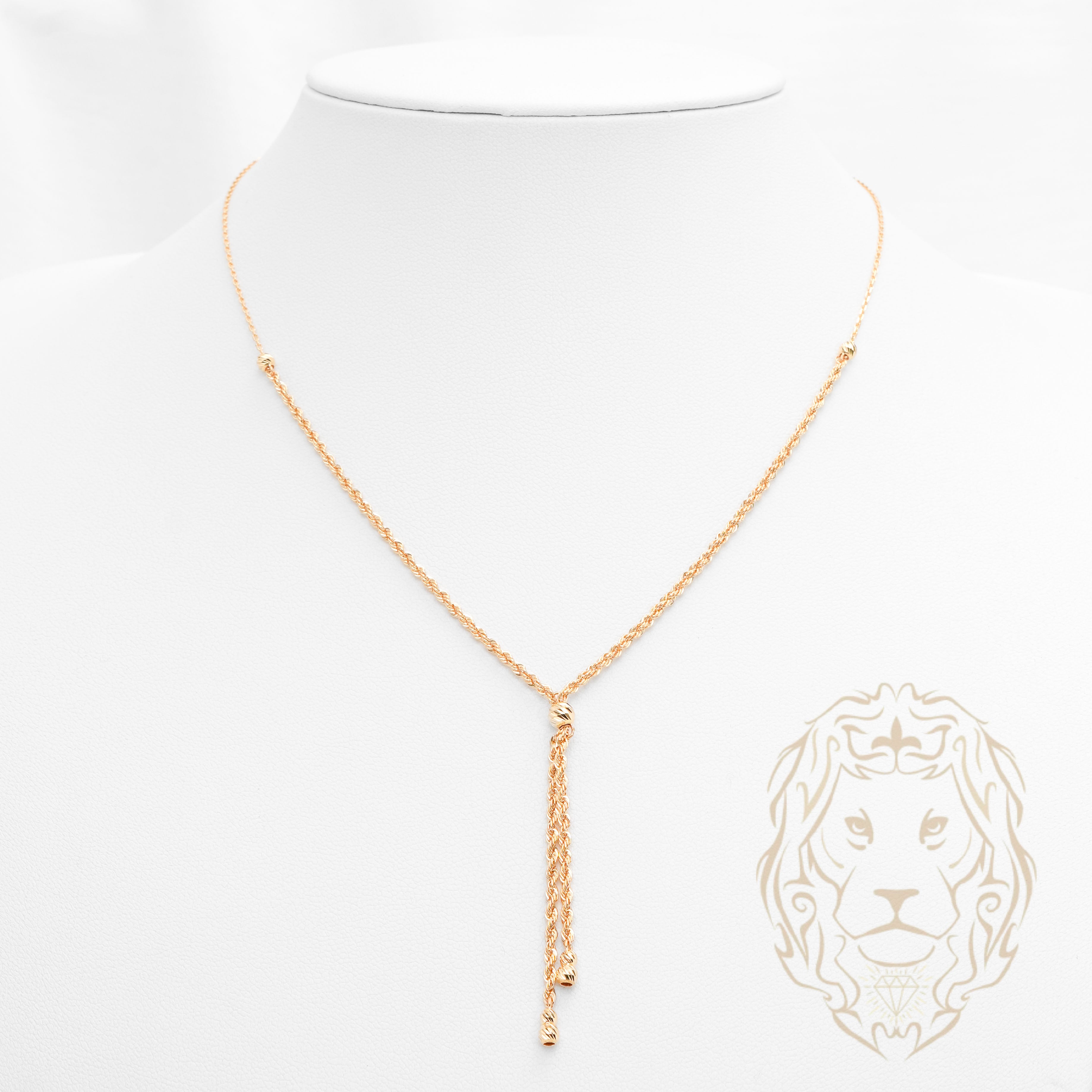 Collier - Or 18K jaune mixte torsade & perles coupe diamant - CHG1216