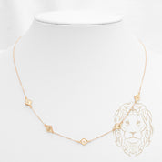 Collier - Or 18K jaune motif reina - CHG1217