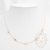 Collier - Or 18K jaune motif reina - CHG1217