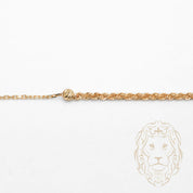 Collier - Or 18K jaune mixte torsade & perles coupe diamant - CHG1216