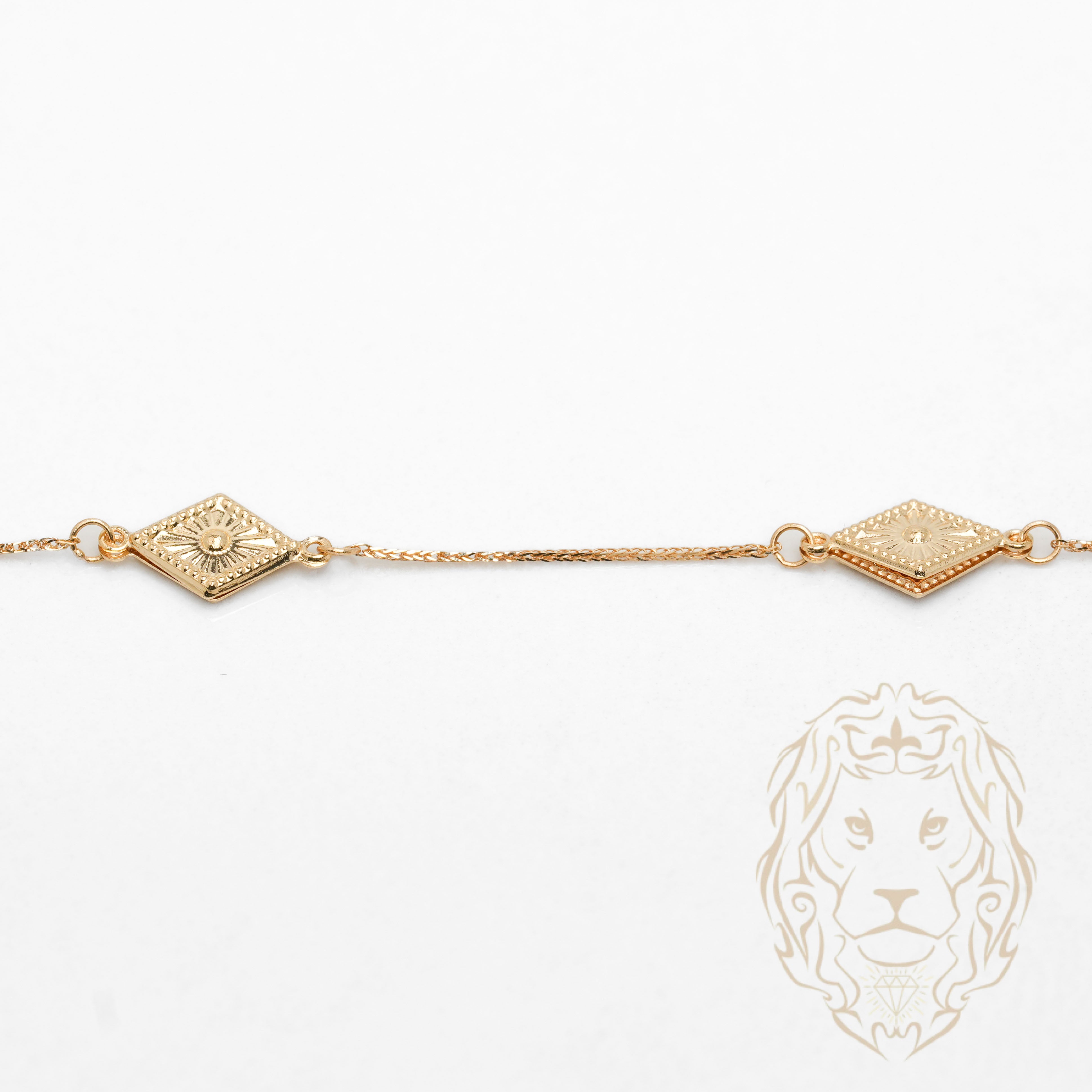 Collier - Or 18K jaune motif reina - CHG1217