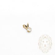Pendentif - Or 10K jaune solitaire zircone cubique coupe princesse 0.10PTS / 3mm - PEG1198