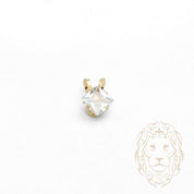 Pendentif - Or 10K jaune solitaire zircone cubique coupe princesse 0.75PTS / 6mm - PEG1203