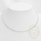 Chain - 10K white gold cable diamond cut 2.7mm - CHG531