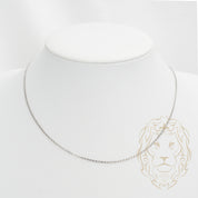 Chain - 10K white gold curb 1.3mm - CHG536