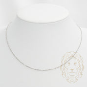 Chain - 10K white gold singapore 1.3mm - CHG544